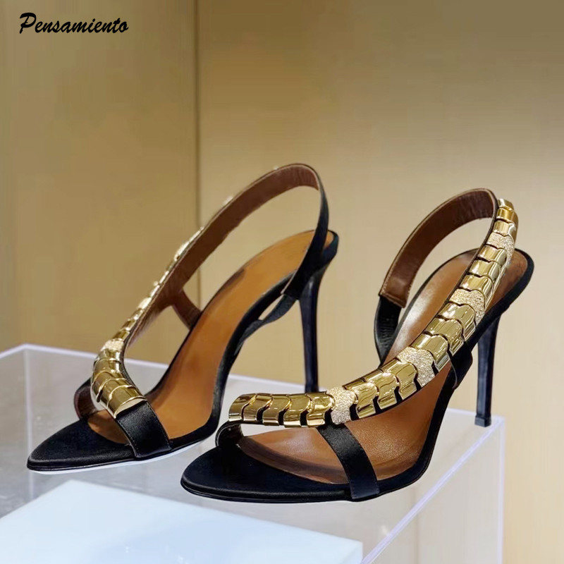 Summer Clothing For Petite Women - Sandalias de gladiador de satén con