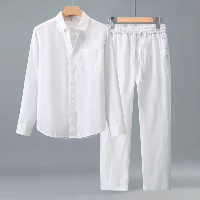 Summer Clothes Fashion - (Camisa + pantalones) Camisa clásica de