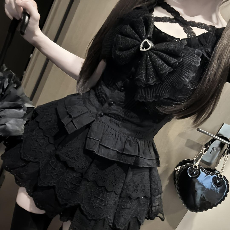 Summer Goth Clothing - Conjunto de 2 Piezas de Verano