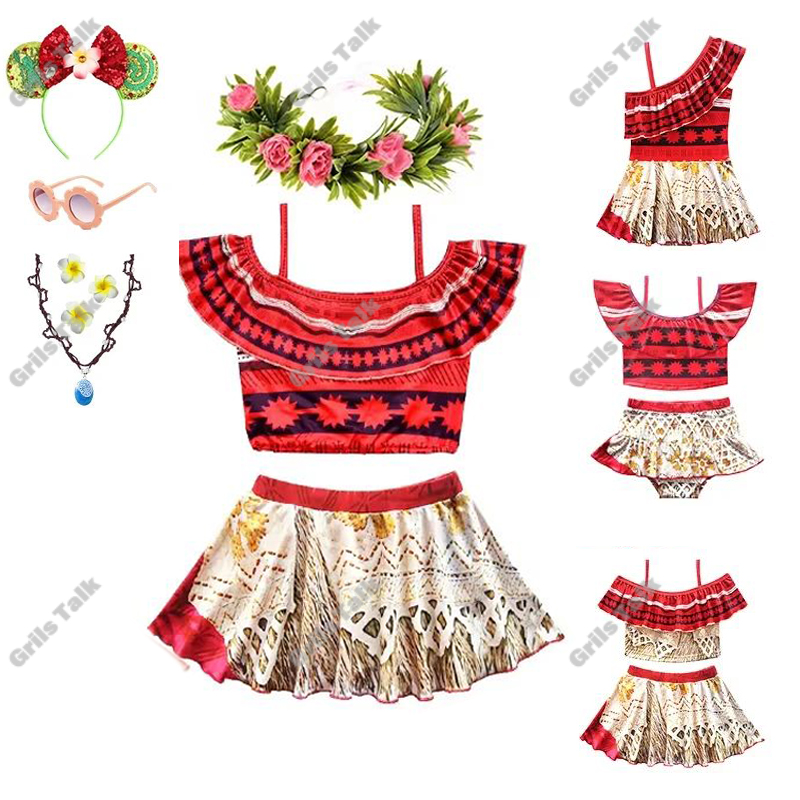 Summer Kids Clothing - Traje de baño de princesa Moana