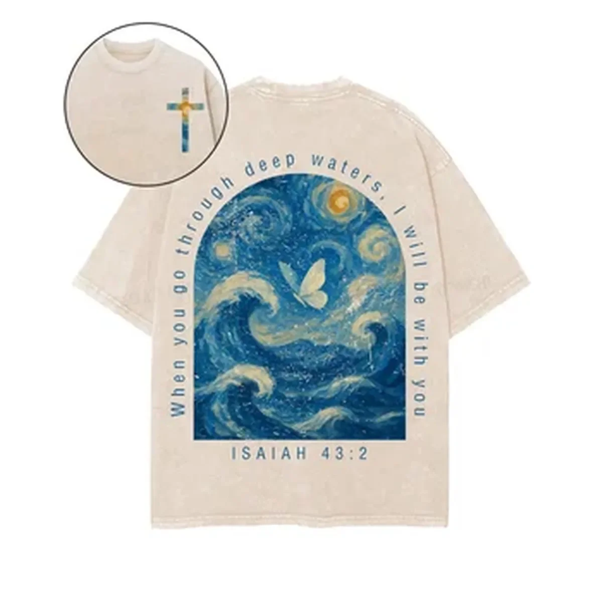 Summer Clothing Italy - Camiseta con estampado de mariposas para