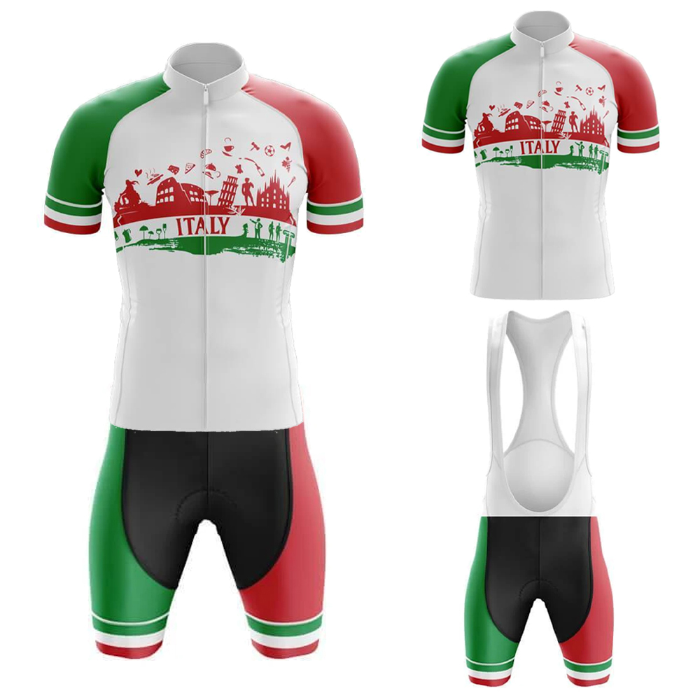 Summer Clothing Italy - Conjunto de Jersey de ciclismo italiano