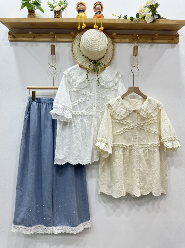 Summer Clothing In Japan - Ropa Mori kei, camisa dulce lolita,