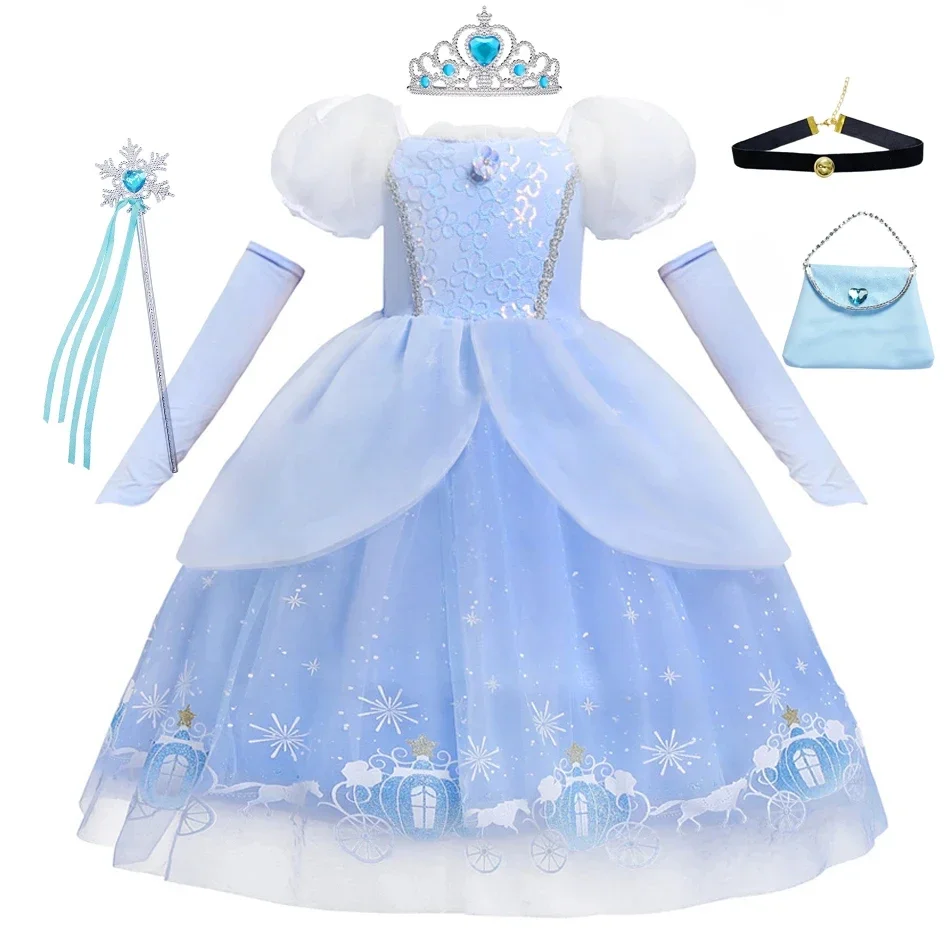 Vestido de princesa Cenicienta - Summer Kids Clothing reseña y precio