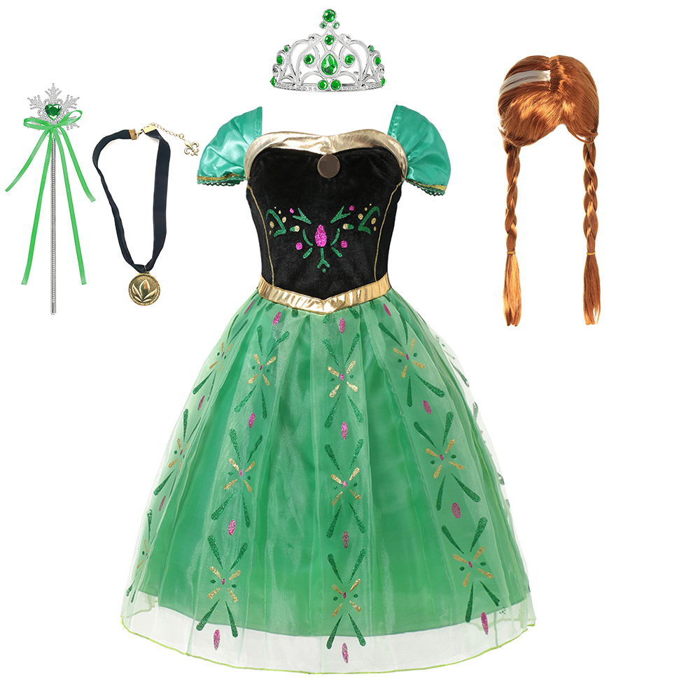 Disfraz de Anna para niños y n - Summer Kids Clothing reseña y precio
