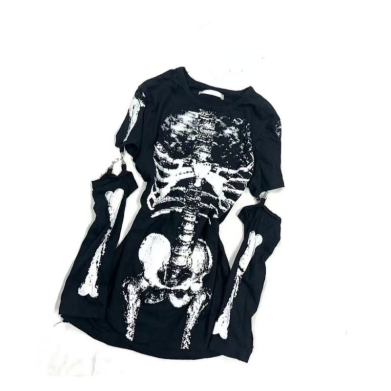 Camiseta con Estampado de Esqu - Summer Goth Clothing reseña y precio