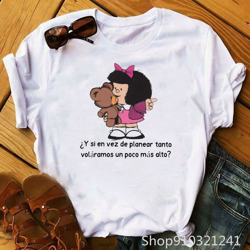 Camiseta Rock Roll Mafalda con - Summer Clothing Teens reseña y precio