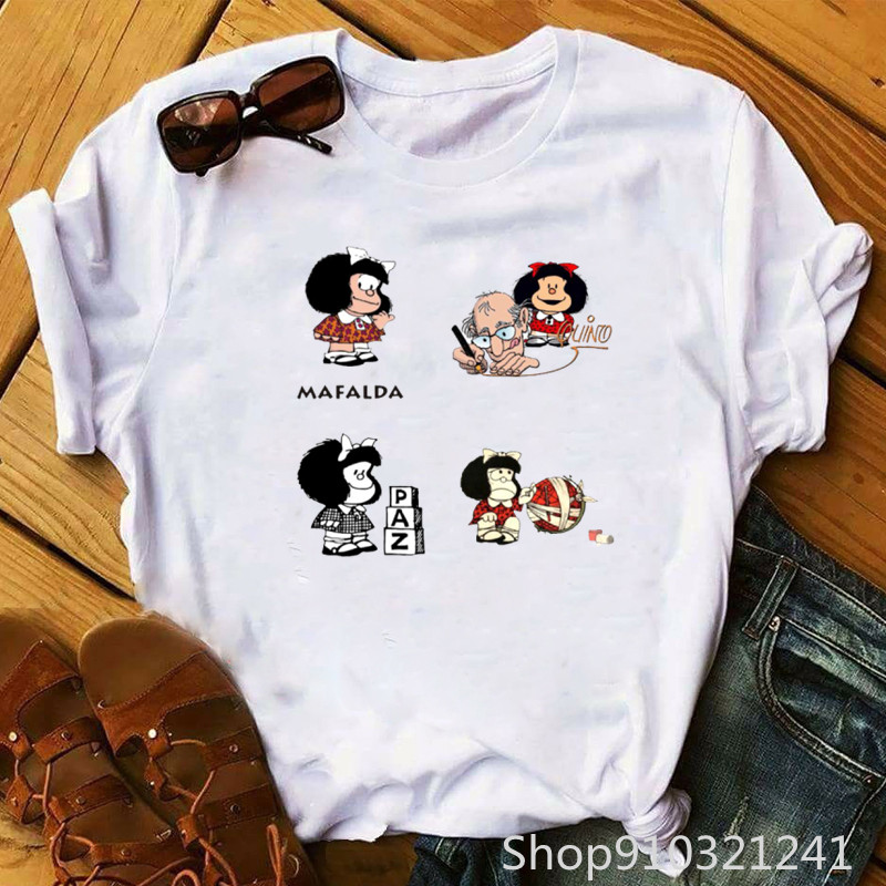 Camiseta Rock Roll Mafalda con - Summer Clothing Teens reseña y precio