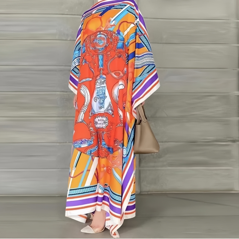 Vestido largo de seda estampad - Summer Clothing Recommendations reseña y precio