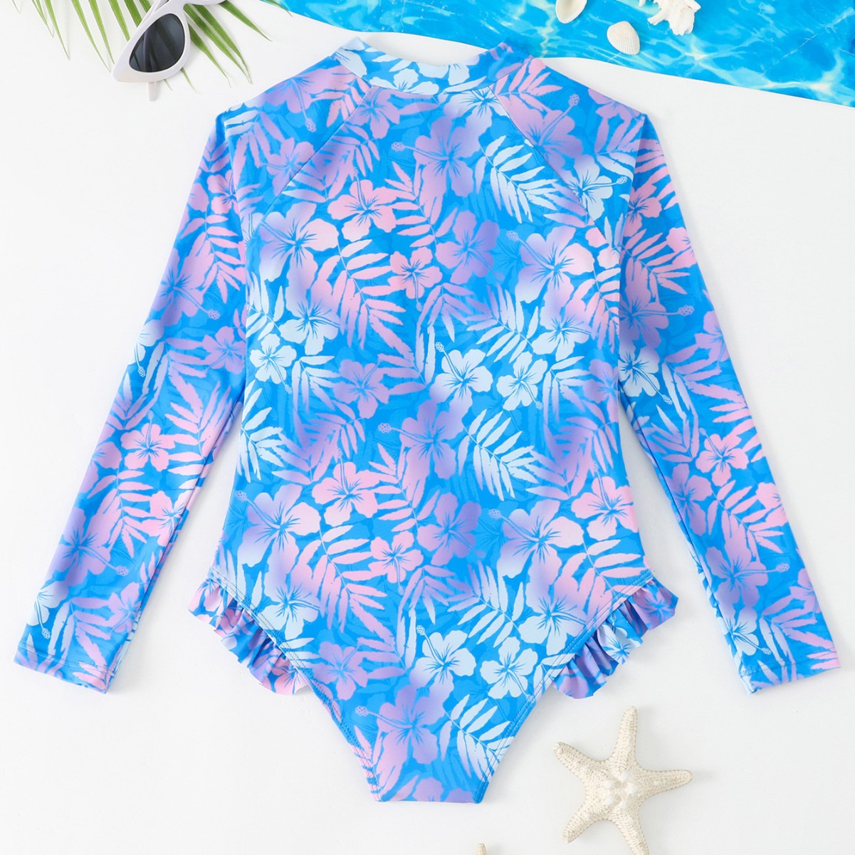 Traje de baño de una pieza de  - Rash Guard Long Sleeve reseña y precio
