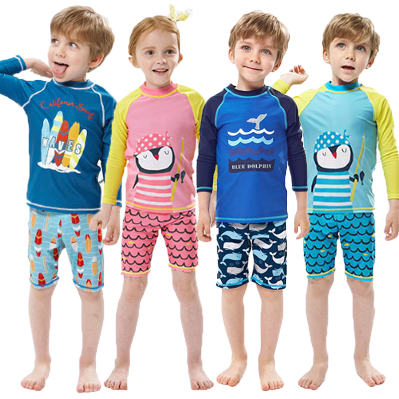Traje de Baño para Niños con E - Rash Guard Long Sleeve reseña y precio