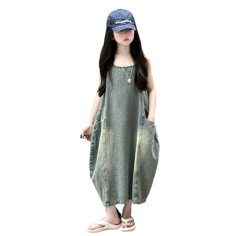 Vintage azul niños niñas alta  - Summer Kids Clothing reseña y precio