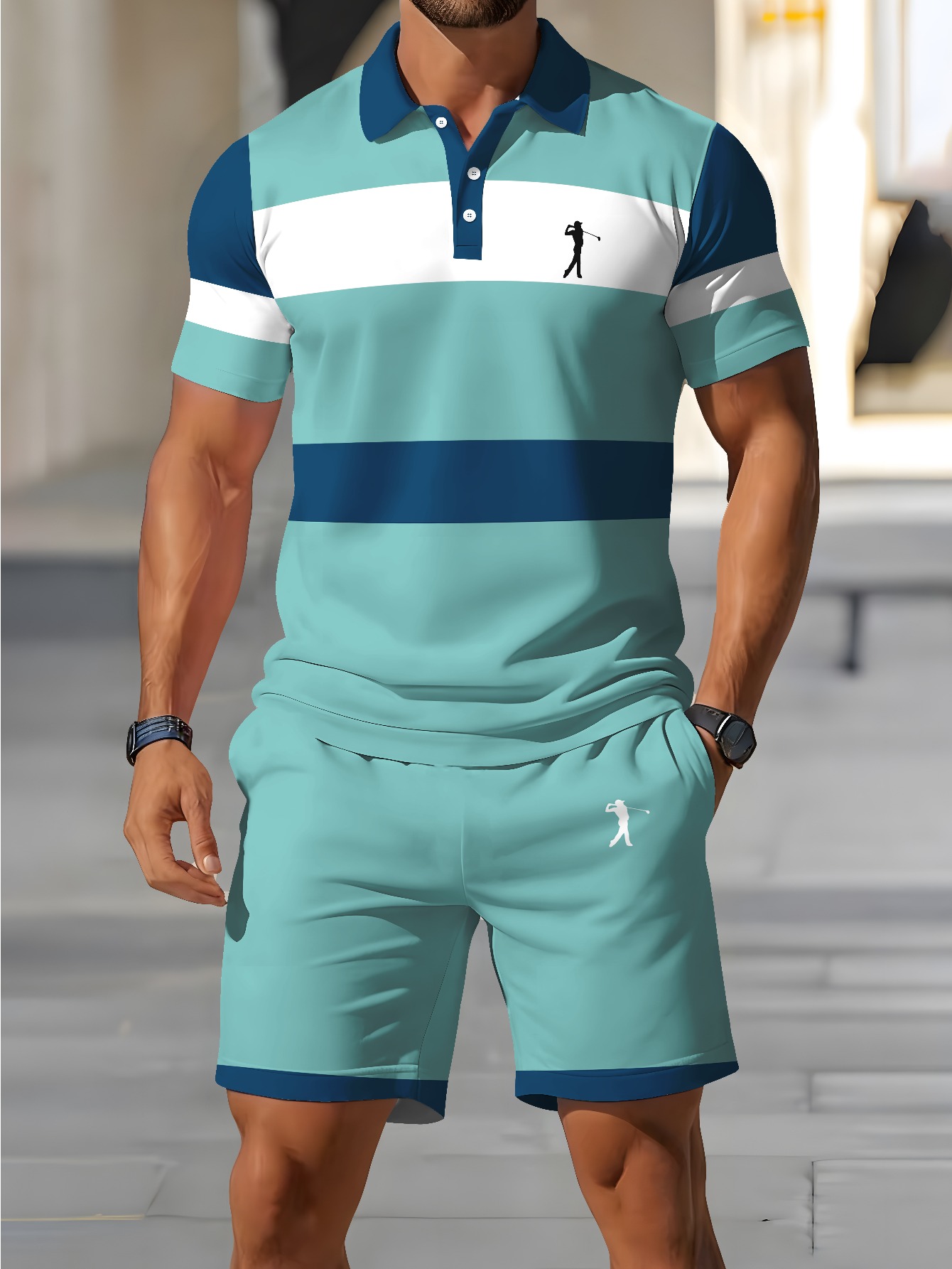 Conjunto de Polo para Hombre V - Summer Clothing Design reseña y precio