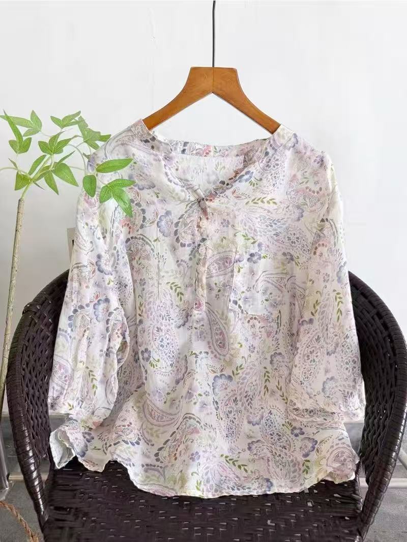 Camisas 100% de ramio para muj - Summer Clothing In Japan reseña y precio