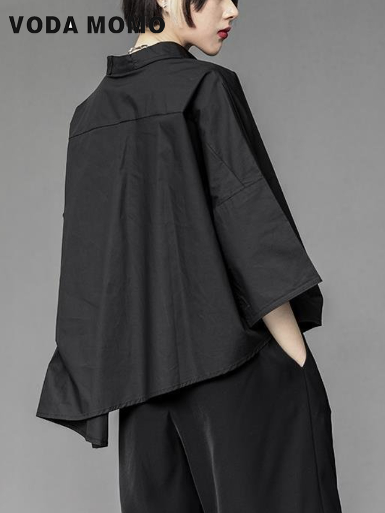 Y2K-Blusa holgada de gasa para - Summer Goth Clothing reseña y precio