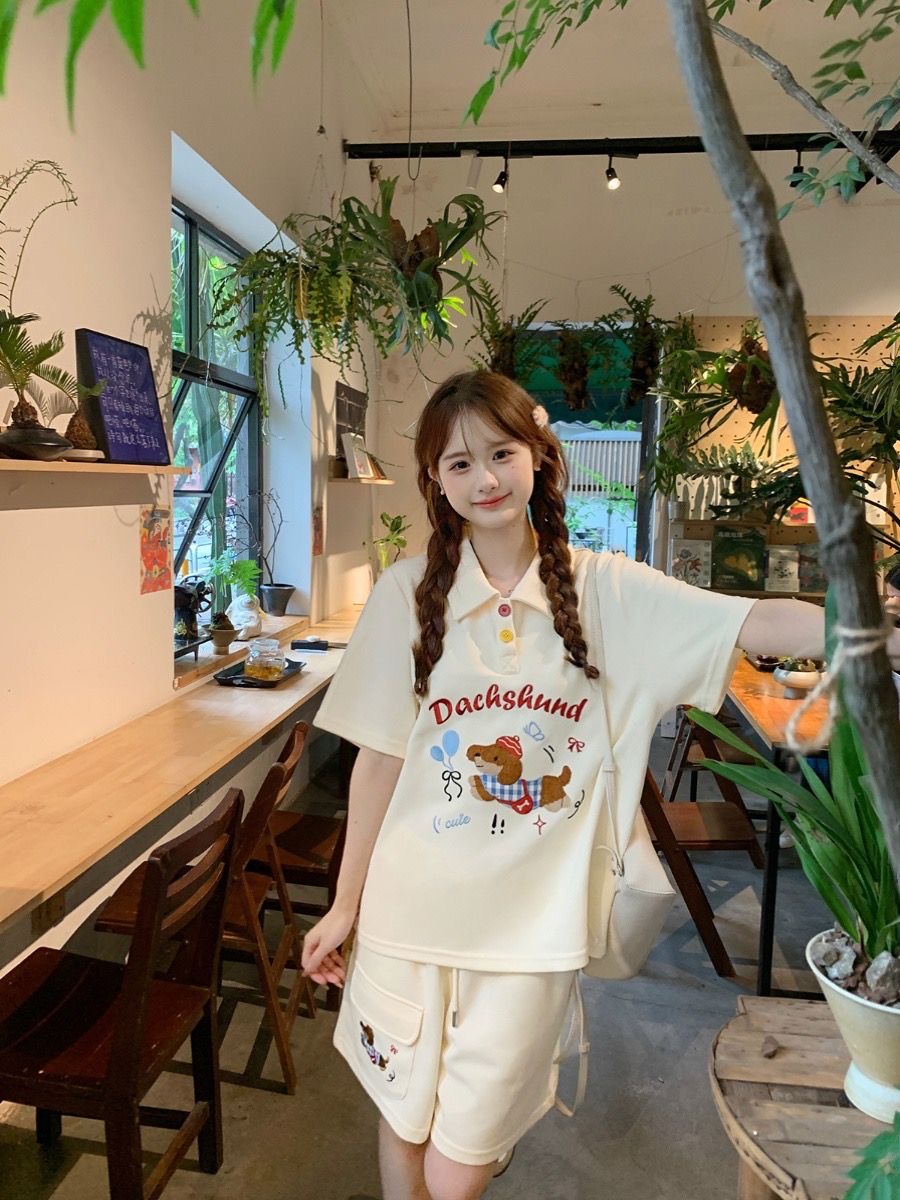 Conjunto de 2 piezas de camisa - Summer Clothing In Japan reseña y precio