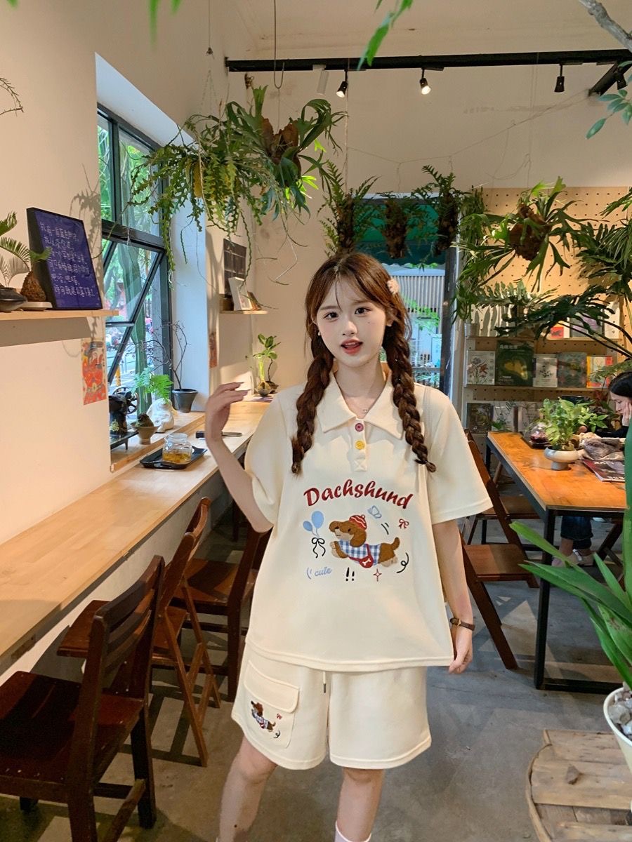 Conjunto de 2 piezas de camisa - Summer Clothing In Japan reseña y precio