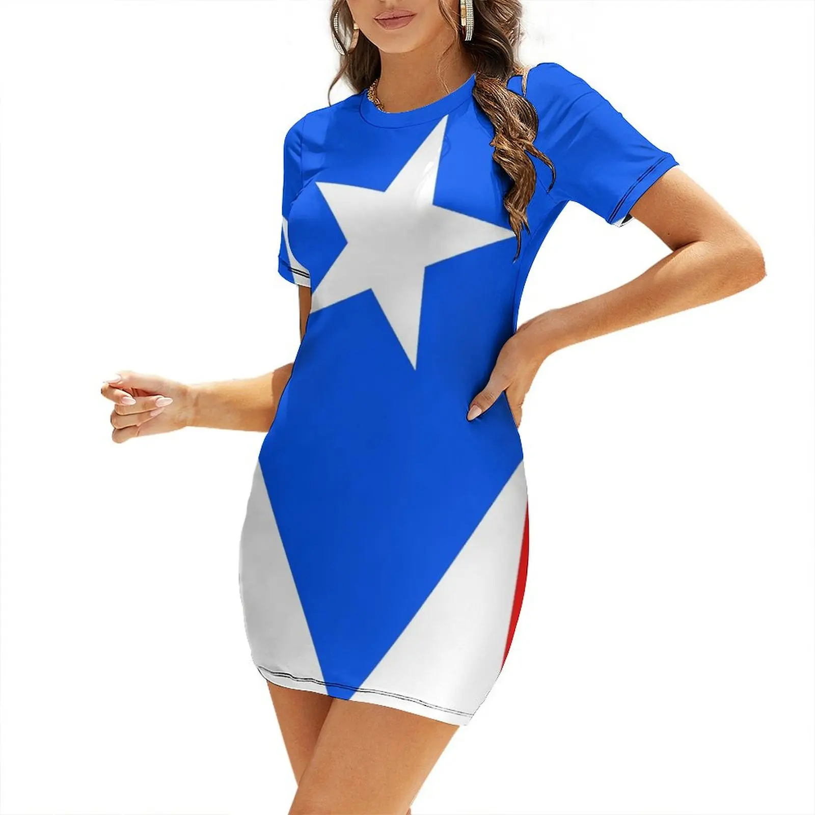 Vestido de Manga Corta con Ban - Summer Clothing Banner reseña y precio