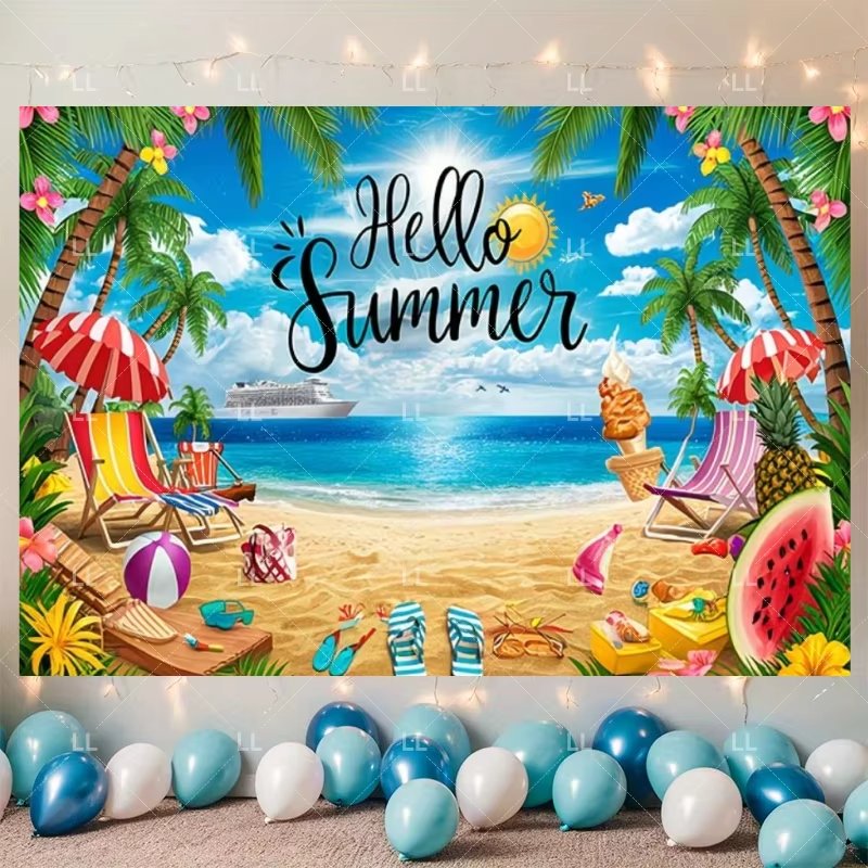 Decoración para Fiesta de Play - Summer Clothing Banner reseña y precio